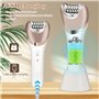 Rasoir Electrique Femme, 6 en 1 Tondeuse Femme Intime Sans Douleur Tondeuse Bikini Femme IPX7 Étanche, USB Rechargeable Tondeuse