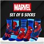 Lot de 5 Chaussettes Classiques Spiderman