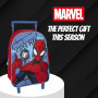 Marvel Spider-Man Sac à dos à roulettes, motif Spider-Man, sac à dos d'école, sac à dos de voyage, cadeau pour enfants, multicol