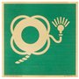 Bouée de sauvetage E043 avec ligne et panneau lumineux – 100 x 100 mm – S10