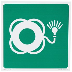 S15 S15 Bouée de sauvetage avec panneau lumineux 150 x 150 mm
