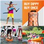 DIPPY Bouée de remorquage Flottante pour nage en Eau Libre | Bouée de Natation en Eau Libre de 28 L | Bouée de Natation étanche 