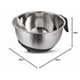 Yum Asia Bol à riz en acier inoxydable 304 avec base et poignée en silicone 22 cm, (YUM-SRWB)