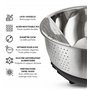 Yum Asia Bol à riz en acier inoxydable 304 avec base et poignée en silicone 22 cm, (YUM-SRWB)