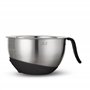 Yum Asia Bol à riz en acier inoxydable 304 avec base et poignée en silicone 22 cm, (YUM-SRWB)