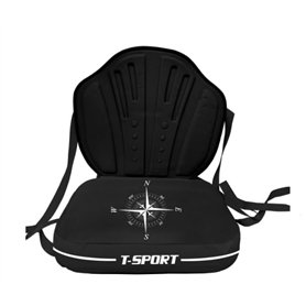 Siège de kayak gonflable confortable avec support dorsal amovible pour bateau de pêche