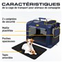 PETPROVED Caisse de Transport Chien Cage de Transport pour Chien Chat Niche Sac de Transport pour Chiens Caisse Transport Voitur
