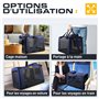 PETPROVED Caisse de Transport Chien Cage de Transport pour Chien Chat Niche Sac de Transport pour Chiens Caisse Transport Voitur