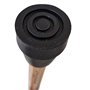 TAMAKA Canne Derby en bois fabriquée à la main pour homme et femme avec manche brûlé et col - 94 cm