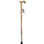 TAMAKA Canne Derby en bois fabriquée à la main pour homme et femme avec manche brûlé et col - 94 cm