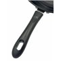 Hilltop Supplies Wok à fond plat en acier au carbone de 32 cm, anti-adhésif, résistant aux brûlures et poignée, grande capacité 