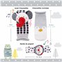 brunoko Chaussettes bébé ensemble de chaussettes hochet et bracelets pour bébé 3 en 1 - Jouets pour bébés de 0 à 12 mois - Chaus