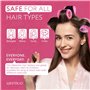 Westalio Lot de 41 bigoudis avec clips - 4 tailles - 24 rouleaux Velcro pour volume de cheveux - 16 pinces et peigne - 64 mm, 46