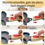 KitchenEvi Poele a Pancakes à Induction avec Manche Amovible, Couvercle en Verre robuste et Spatules - Poele induction Multifonc