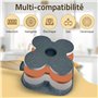 KitchenEvi Poele a Pancakes à Induction avec Manche Amovible, Couvercle en Verre robuste et Spatules - Poele induction Multifonc