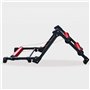 Home Trainer Velo Plateforme D'entraînement De Vélo Pliable, Rouleaux D'entraînement Réglables avec Roue Avant De 145 X 51,5 Cm,