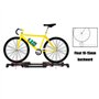 Home Trainer Velo Plateforme D'entraînement De Vélo Pliable, Rouleaux D'entraînement Réglables avec Roue Avant De 145 X 51,5 Cm,