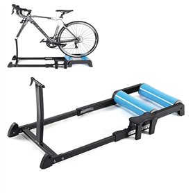 home trainer velo Plate-forme De Support D'exercice Stationnaire D'intérieur De Rouleau De Vélo Pliable D'entraîneur De Vélo