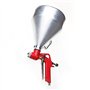 ORAZIO Pistolet à Crépir Pneumatique 1-1/2 Gallon avec Tasse en Aluminium et 3 Buses