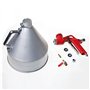 ORAZIO Pistolet à Crépir Pneumatique 1-1/2 Gallon avec Tasse en Aluminium et 3 Buses, Pistolet à Peinture Texturée Alimentation 