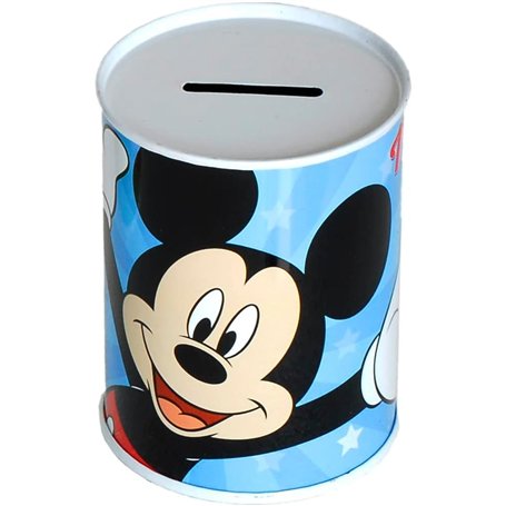 Disney Tirelire Mickey Mouse en métal Étain non ouvert 10 x 7