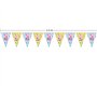 Procos 1 guirlande fanions Peppa pig multicolore taille unique