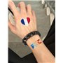 GamTelightpe Tatouage Drapeau Français en forme de Papillion Coeur Tatouages Temporaire Ierméable Pour Coupe du Monde Jeux de Eu