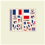 GamTelightpe Tatouage Drapeau France Drapeau Français Tatouages Temporaire Imperméable Pour Coupe du Monde Jeux de Euro Football