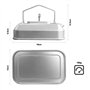 TIYASTUN Bouilloire de Camping 0,7L Portable en Aluminium Cafetières et théières de camping Pour faire bouillir de l'eau du thé 