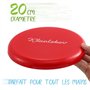 Kleintober Disque de Lancer de qualité supérieure I Flying Disc, Disque à Frisbee Rouge avec Instructions de Jeux I Disque Volan