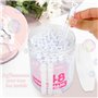 Festicy Lot Bulles de Savon Mariage I 48 pièces avec poignée de cœur de 4,5 ML chacune I Decoration Mariage I Bulles Mariage I B