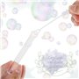 Festicy Lot Bulles de Savon Mariage I 48 pièces avec poignée de cœur de 4,5 ML chacune I Decoration Mariage I Bulles Mariage I B