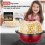 zenggp Petite Machine à Pop-Corn électrique De 3,6 L avec Agitateur Et Couvercle Transparent Multi-usages, Chauffage Rapide Et U