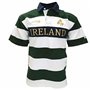 Lansdowne Maillot de rugby à manches courtes avec rayures blanches et dorées