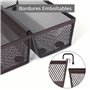 Winter Shore Panier Rangement Cuisine en Maille Bronze [Lot de 6] - Panier Metal Rangement Fin à Emboîter - Caoutchouc Antidérap