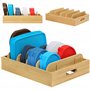 Winter Shore Range Couvercle en Bambou - Organisateur Tiroir Cuisine - Rangement Couvercle Casserole