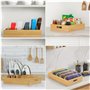 Winter Shore Range Couvercle en Bambou - Organisateur Tiroir Cuisine - Rangement Couvercle Casserole, Poêles & Boites Alimentair