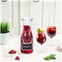 Winter Shore Bouteille Verre 1L avec Couvercles [Lot de 2] - Carafe Verre Bouchon en Acrylique avec Étiquettes Ardoise & Marqueu