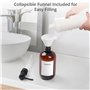 Winter Shore Distributeur Savon Mural [Lot de 3] - Distributeur Shampoing et Gel Douche Ambrés de 500 ML avec Pompe - Distribute