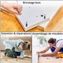 Winter Shore Vis Assemblage Meuble de Tailles Assorties [Lot de 90] - Ferrures d'Assemblage & Verrouillage 3-en-1 pour Meubles -