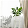 Winter Shore Pots de Fleurs Exterieur & Intérieurs (Lot de 3) - Pot de Fleur Blanc Moucheté Durables avec Trous de Drainage & So