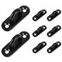 Winter Shore Plaques avec Oeillet M5 pour Suspension Lourde (Lot de 8) - Anneau Inox 50 mm pour Plantes Suspendues - Oeillet Ino