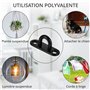 Winter Shore Plaques avec Oeillet M5 pour Suspension Lourde (Lot de 8) - Anneau Inox 50 mm pour Plantes Suspendues - Oeillet Ino