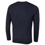 Calvin Klein Chandail À Col Rond pour Hommes Marine Chiné - M