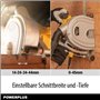 Powerplus Rainureuse Murale POWX0650 - Rainureuse à Maçonnerie de 1800 W - Fraise à Rainurer avec Lames de Scie de ø 150 mm - Ou