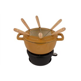 Cosy & Trendy Service à fondue en fonte "FONTESTIC" 6 personnes- Amber Gold-D18 Cm