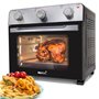 MaxxHome Mini Four à Air Chaud Electrique - Friteuses à air sans Huile - Four posable - Température Réglable - Capacité 28L - 16