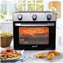 MaxxHome Mini Four à Air Chaud Electrique - Friteuses à air sans Huile - Four posable - Température Réglable - Capacité 28L - 16