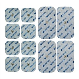 StimPads TENS Électrodes – Mix 45x45mm et 50x100mm connexion 3