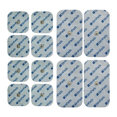 StimPads TENS Électrodes – Mix 45x45mm et 50x100mm connexion 3